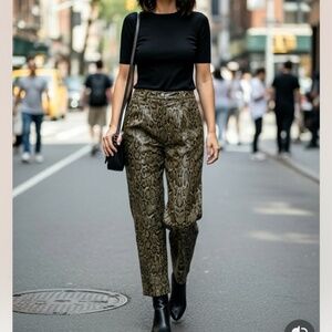 Double D ranch leather pants